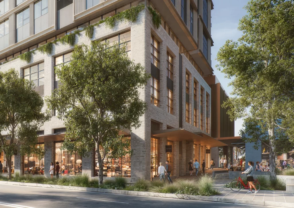 Architectural render of the proposed Waterloo Metro Quarter Northern Precinct development.