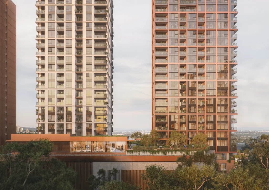 Architectural render of the proposed Waterloo Metro Quarter Northern Precinct development.