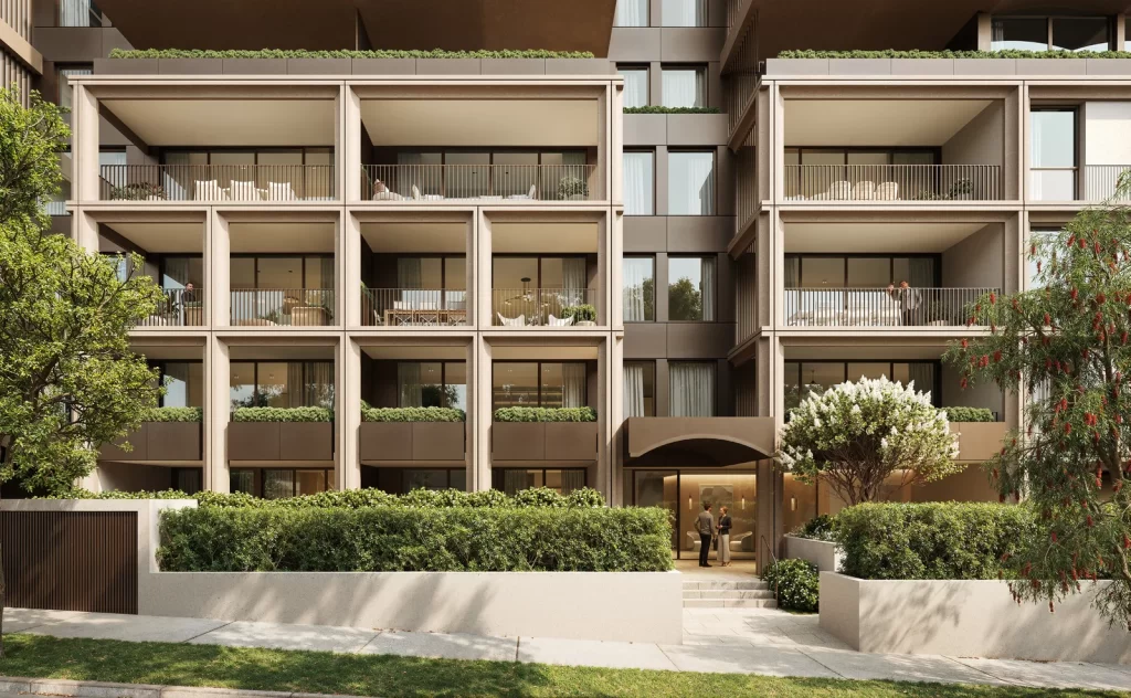 Architectural render of the proposed residential development at 23-31 Dover Road, Rose Bay.
