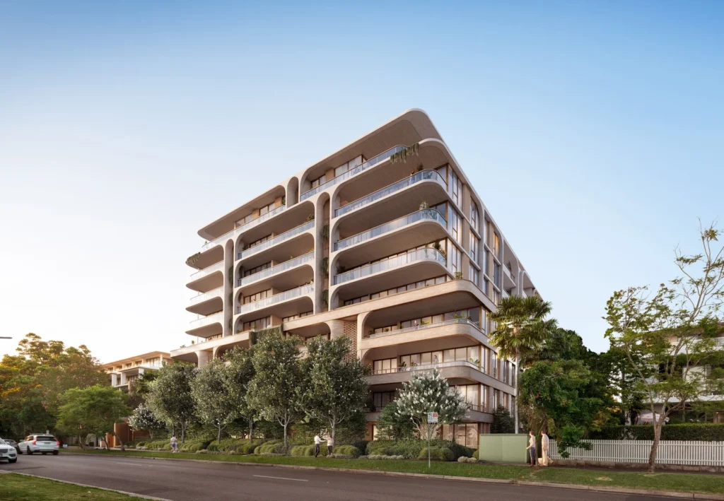 Architectural plan of the proposed residential building at 27-29 Tryon Road, Lindfield.