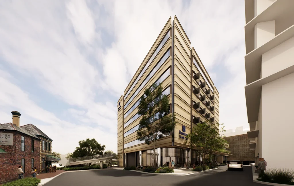 Architectural drawing of the proposed St George Private Hospital expansion.