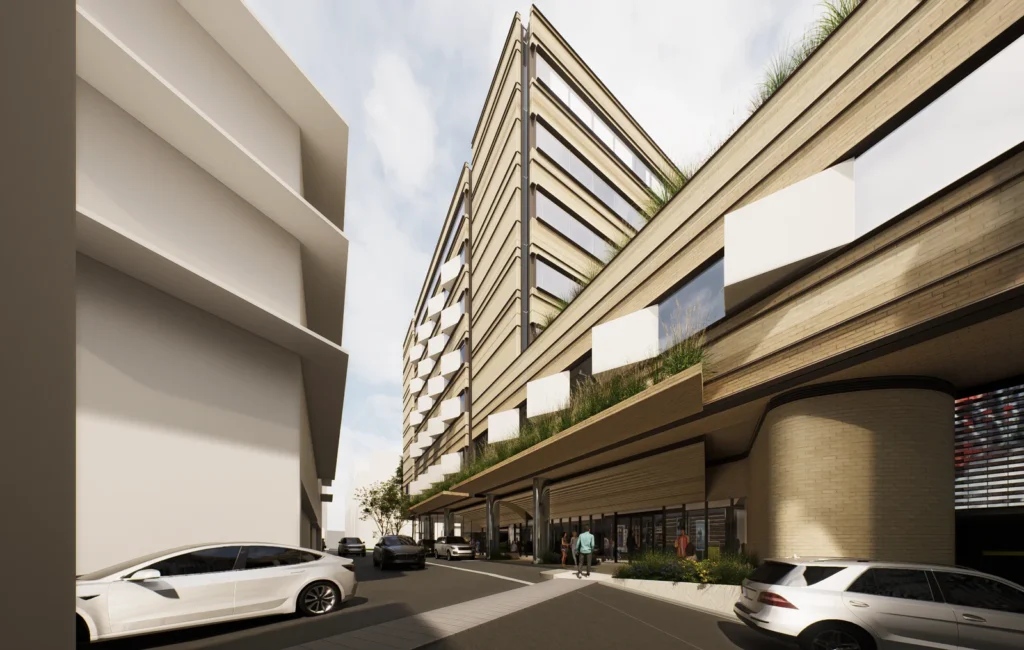 Architectural drawing of the proposed St George Private Hospital expansion.