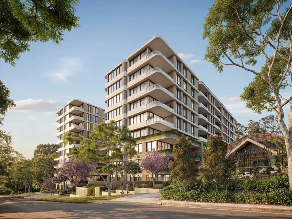 Architectural plan of the proposed residential development at 9–17 Balfour Street, Lindfield.