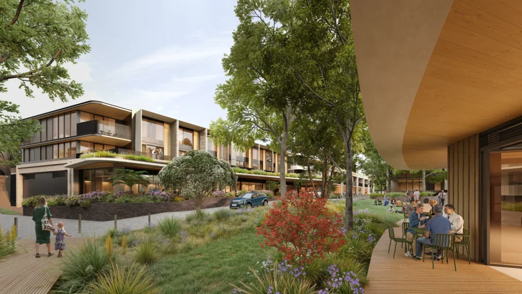 Architectural drawing of the proposed Uniting Belrose Seniors Housing development.