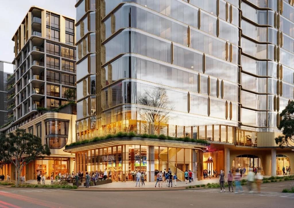 Architectural render of the proposed development at 135 Badgerys Creek Road, Bradfield.