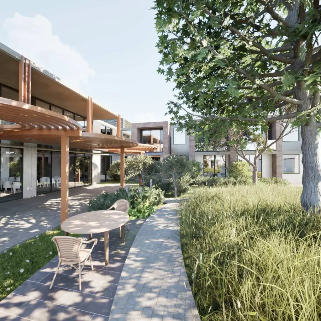 Architectural render of the proposed seniors housing development at 132-134 Beecroft Road, Beecroft.