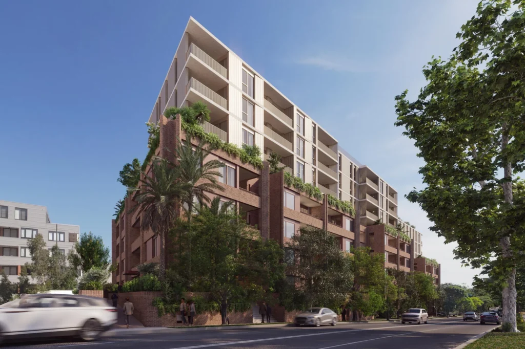 Architectural plan of the proposed development at 72-88 Water Street, Strathfield South.