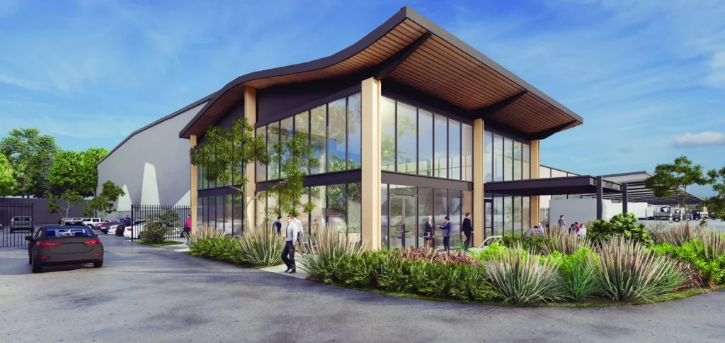 Architectural render of the proposed Elizabeth Enterprise Precinct Stage 1 development.