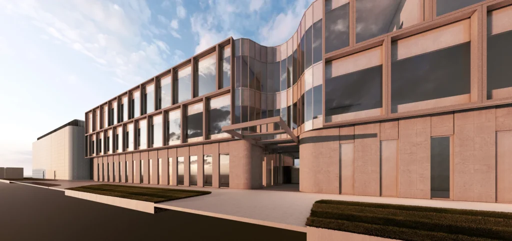 An architectural drawing or diagram related to the data centre campus proposal.