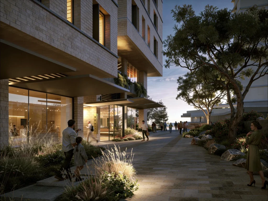 An architectural drawing from the Central Coast Quarter HDA scheme.