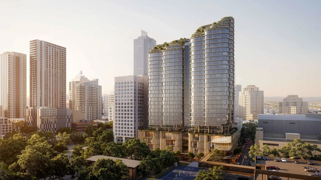 A page from the architectural plans for the proposed development.