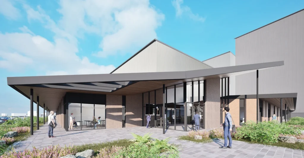 Image from the plan set for the proposed development at ssd 76913969 aldi automated distribution centre.