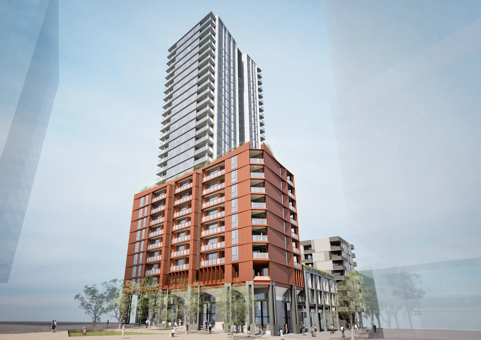 Image from the plan set for the proposed development at ssd 84322496 mixed use development at green square town centre sites 8 and 19.