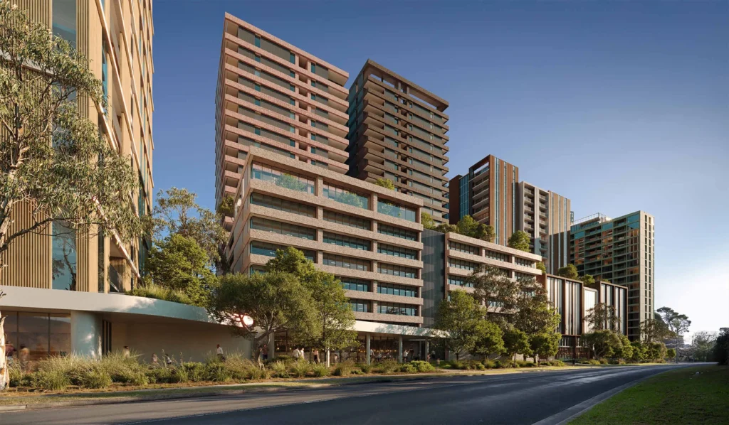 An architectural plan drawing for the Crescent Parklands project.