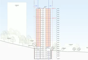 A set of architectural plans for the proposed development.