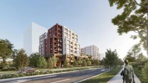A plan drawing of the proposed Campbelltown affordable housing project.