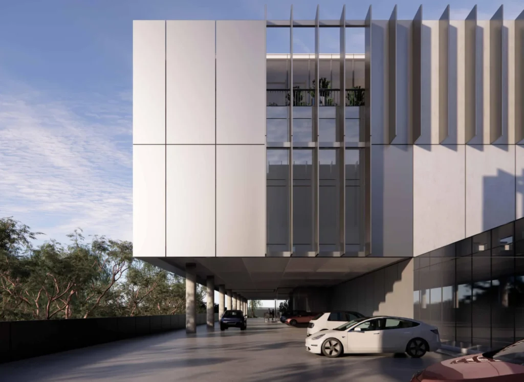 A technical drawing showing part of the proposed data centre plans.