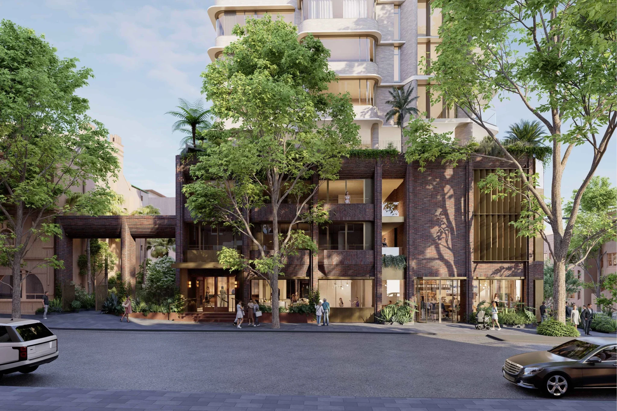 A set of architectural plans for 45-53 Macleay Street, Potts Point.