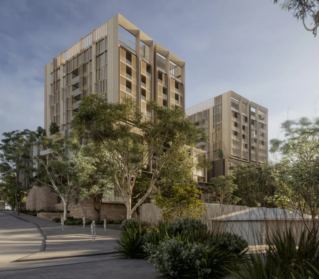 A plan drawing of the proposed mixed-use development at 100 Edinburgh Road, Castlecrag.