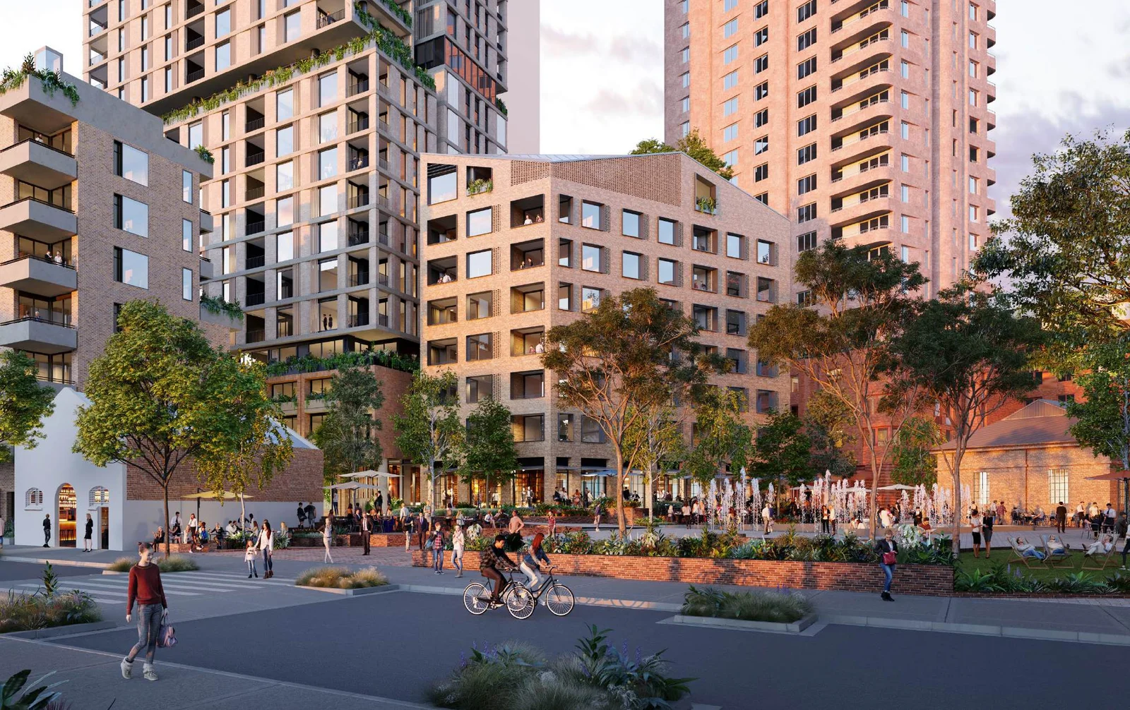 A set of architectural plans for the Waterloo development proposal.