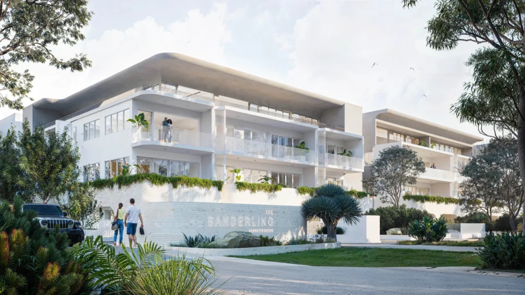 A set of architectural plans for the Sanderling Avenue project.