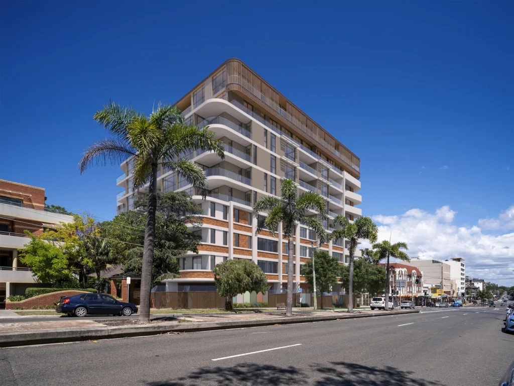 A set of architectural plans for the Maroubra Road mixed-use development.