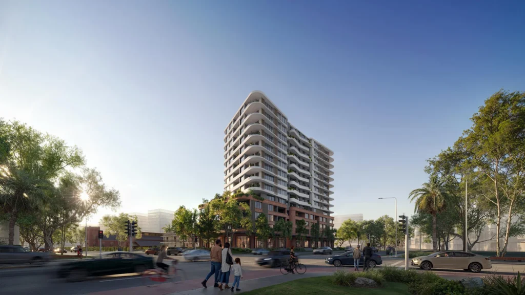 Planning image for Mixed Use Development at 28 Cordeaux Street at 28 Cordeaux Street Campbelltown.