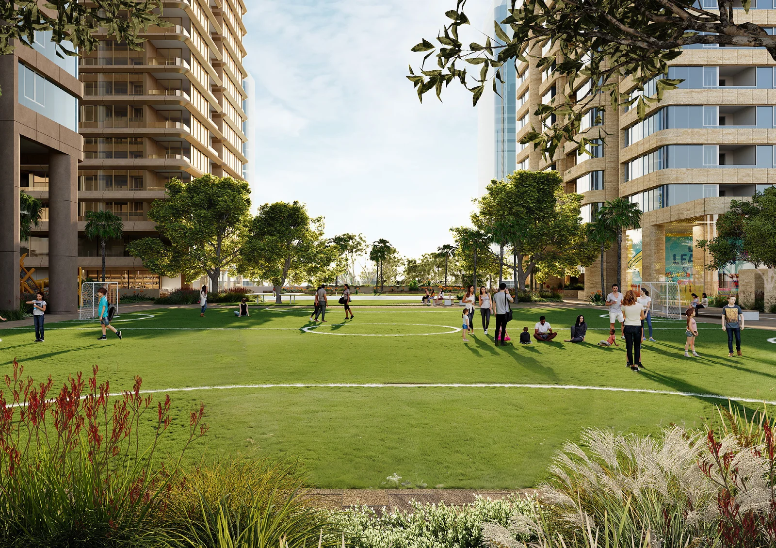 Landscape image for Mixed use development at Leeds Street & Averill Street, Rhodes at 1 & 7-11 Averill Street and 2-2A, 7-13, 8-16 & 17-23 Leeds Street, Rhodes.